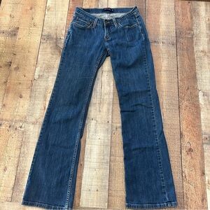 Levi’s 528 Curvy Bootcut Jeans Women’s 9 Long Dark Wash Stretch Denim Wide Leg